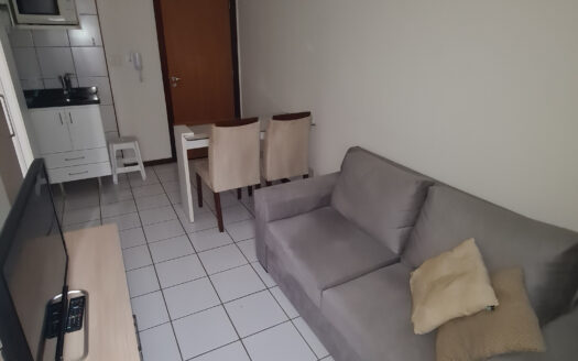 Asa Norte, apartamento mobiliado 1 quarto, 26,62m2, 1 quarto, 1 suíte e 1 vaga de garagem.